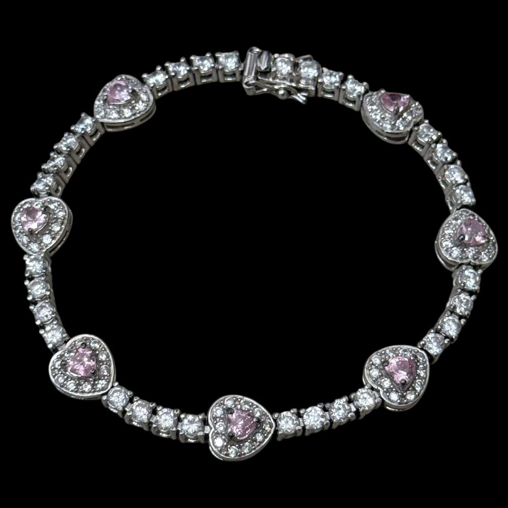 Estate Ross Simmons Heart Tennis Bracelet